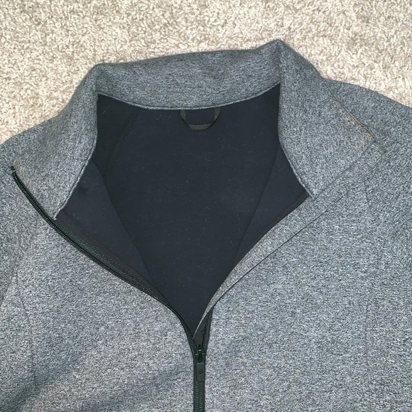 Dark Gray Lululemon Zip up fleece jacket - Picture 4 of 10